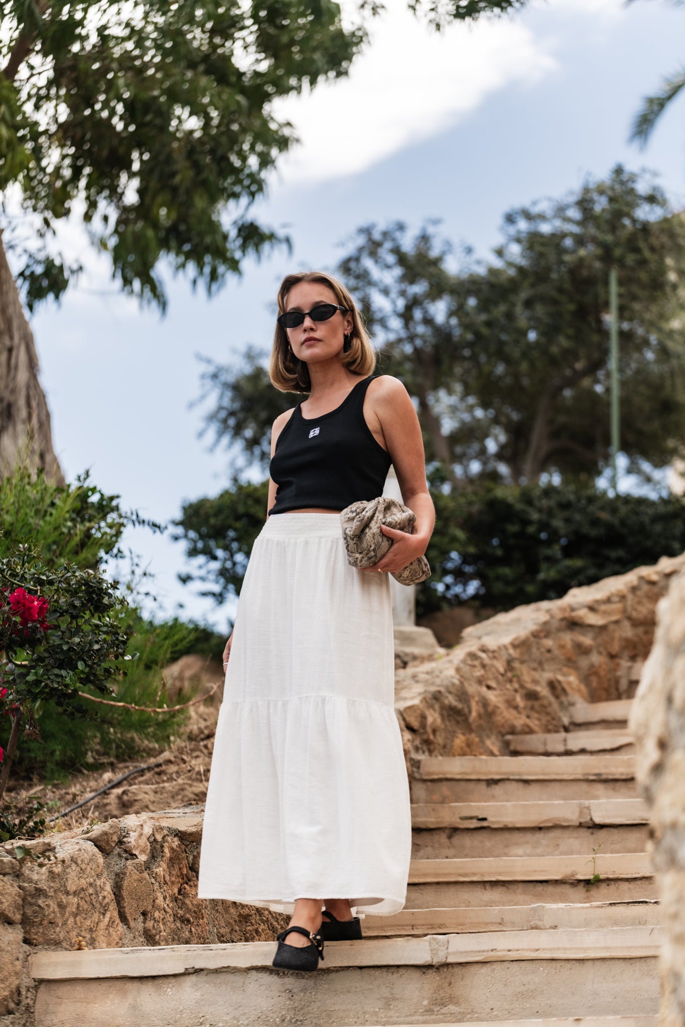 AWKEELEY Skirt - Snow White